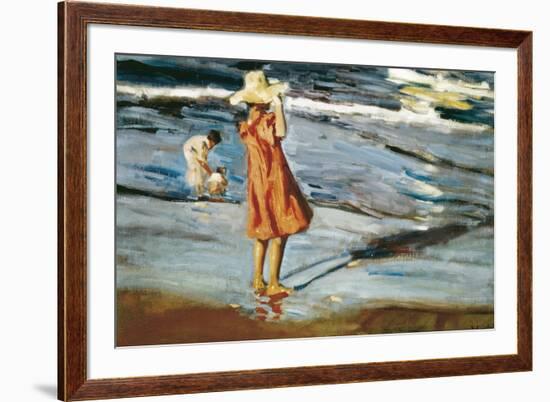 Children on the Beach-Joaqu?n Sorolla y Bastida-Framed Art Print