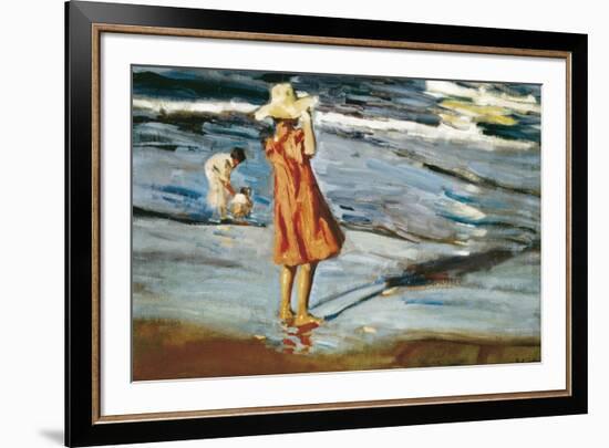 Children on the Beach-Joaqu?n Sorolla y Bastida-Framed Art Print
