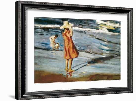 Children on the Beach-Joaqu?n Sorolla y Bastida-Framed Art Print