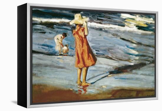 Children on the Beach-Joaqu?n Sorolla y Bastida-Framed Stretched Canvas