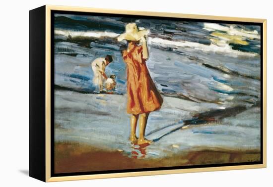 Children on the Beach-Joaqu?n Sorolla y Bastida-Framed Stretched Canvas