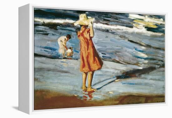 Children on the Beach-Joaqu?n Sorolla y Bastida-Framed Stretched Canvas