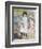 Children on the Seashore, Guernsey-Pierre-Auguste Renoir-Framed Giclee Print