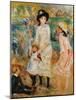 Children on the Seashore, Guernsey-Pierre-Auguste Renoir-Mounted Giclee Print