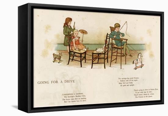 Children Playing 1895-Edith Scannell-Framed Stretched Canvas