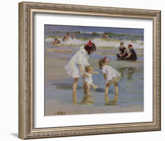 Children Playing at the Seashore-Edward Henry Potthast-Framed Giclee Print