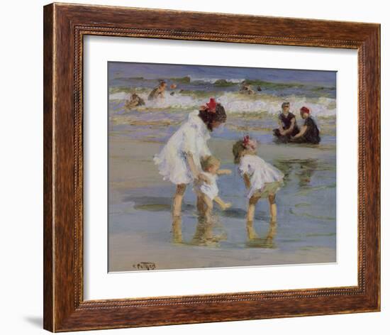 Children Playing at the Seashore-Edward Henry Potthast-Framed Giclee Print