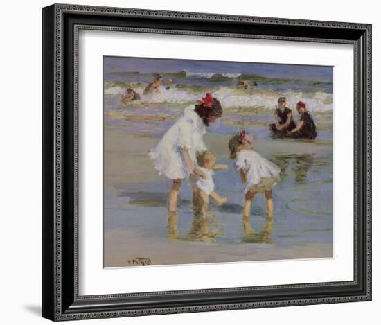 Children Playing at the Seashore-Edward Henry Potthast-Framed Giclee Print