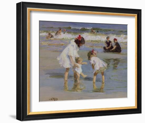 Children Playing at the Seashore-Edward Henry Potthast-Framed Giclee Print