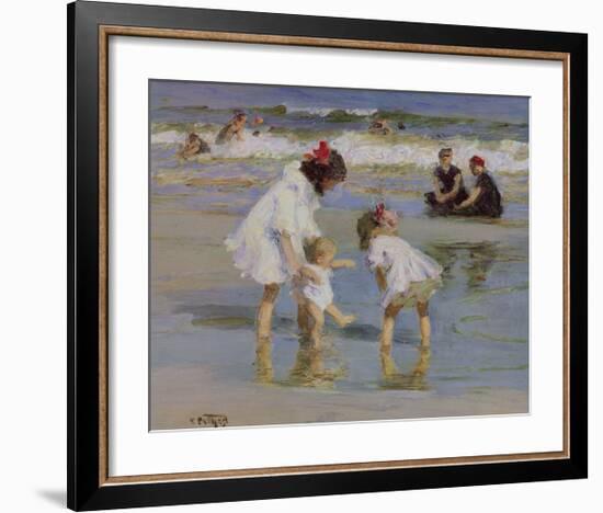 Children Playing at the Seashore-Edward Henry Potthast-Framed Giclee Print