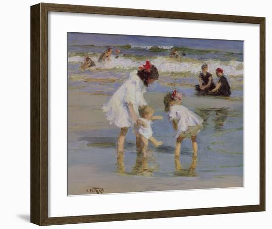 Children Playing at the Seashore-Edward Henry Potthast-Framed Giclee Print