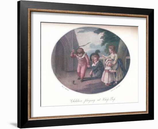 Children Playing at Whip-Top, 1910-William Hamilton-Framed Giclee Print