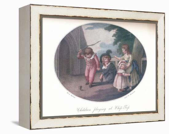 Children Playing at Whip-Top, 1910-William Hamilton-Framed Premier Image Canvas