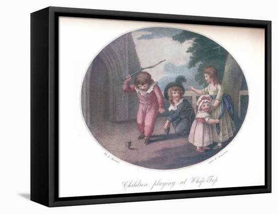 Children Playing at Whip-Top, 1910-William Hamilton-Framed Premier Image Canvas