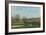 Children Playing in a Field-Alfred Sisley-Framed Giclee Print