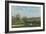 Children Playing in a Field-Alfred Sisley-Framed Giclee Print