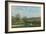 Children Playing in a Field-Alfred Sisley-Framed Giclee Print