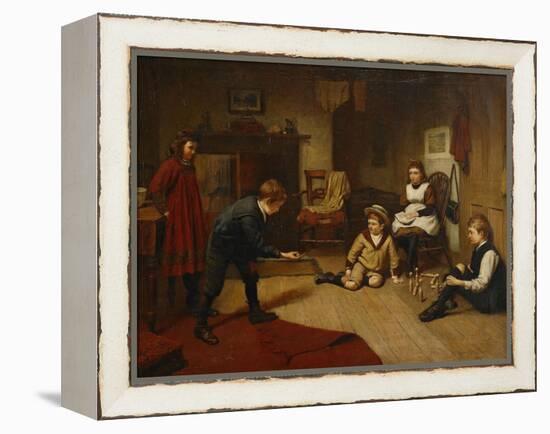 Children Playing in an Interior, 1893-Harry Brooker-Framed Premier Image Canvas