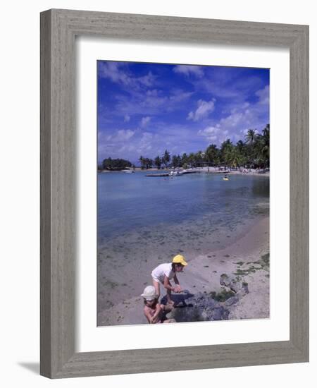 Children Playing in Sand at Grand Bay Beach-Bill Bachmann-Framed Photographic Print