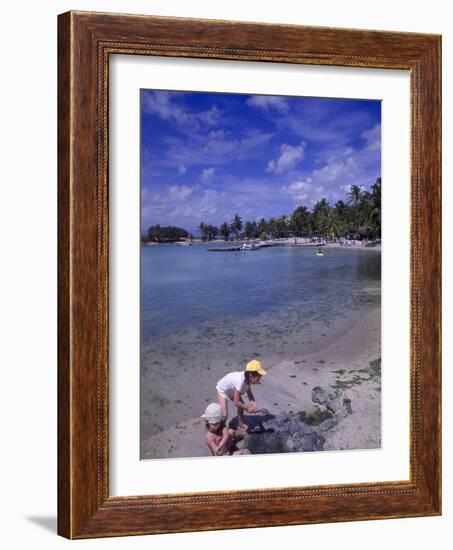 Children Playing in Sand at Grand Bay Beach-Bill Bachmann-Framed Photographic Print