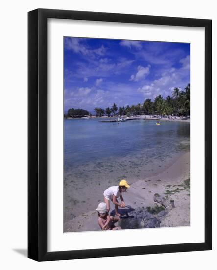 Children Playing in Sand at Grand Bay Beach-Bill Bachmann-Framed Photographic Print