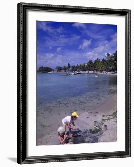 Children Playing in Sand at Grand Bay Beach-Bill Bachmann-Framed Photographic Print