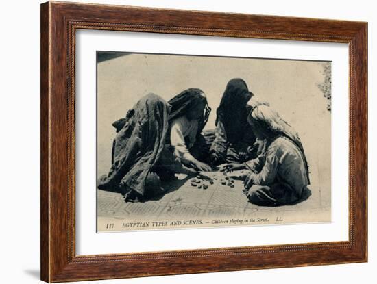 Children Playing in the Street, Egypt-null-Framed Photographic Print