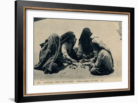 Children Playing in the Street, Egypt-null-Framed Photographic Print