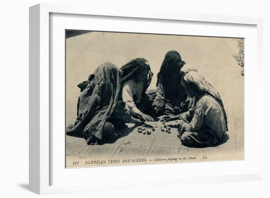 Children Playing in the Street, Egypt-null-Framed Photographic Print