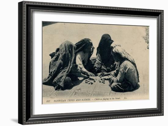 Children Playing in the Street, Egypt-null-Framed Photographic Print