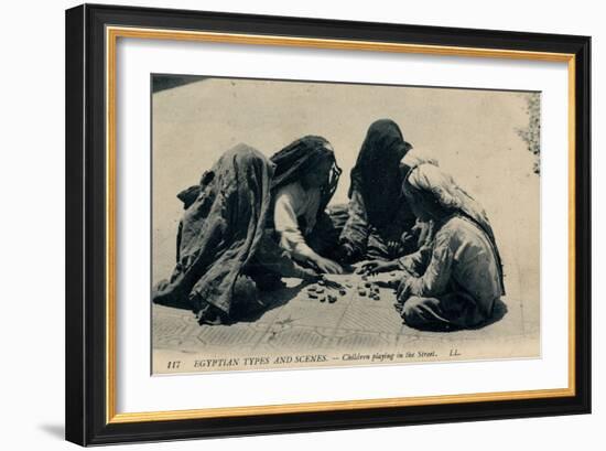 Children Playing in the Street, Egypt-null-Framed Photographic Print