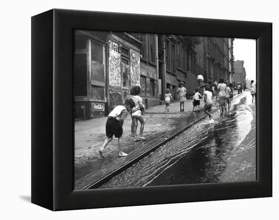 Children Playing on 103rd Street in Puerto Rican Community in Harlem-Ralph Morse-Framed Premier Image Canvas