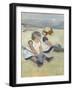 Children Playing on the Beach, 1884-Mary Cassatt-Framed Giclee Print