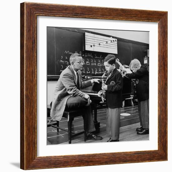 Children Playing Various Musical Instruments-Nina Leen-Framed Photographic Print