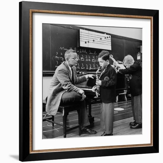 Children Playing Various Musical Instruments-Nina Leen-Framed Photographic Print