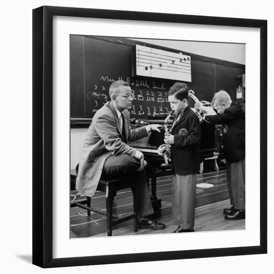 Children Playing Various Musical Instruments-Nina Leen-Framed Photographic Print