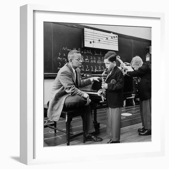 Children Playing Various Musical Instruments-Nina Leen-Framed Photographic Print