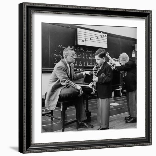 Children Playing Various Musical Instruments-Nina Leen-Framed Photographic Print