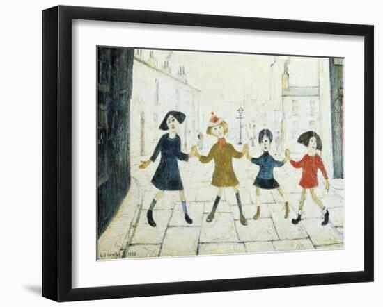 Children Playing-Laurence Stephen Lowry-Framed Art Print