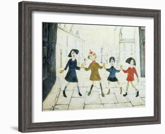 Children Playing-Laurence Stephen Lowry-Framed Art Print