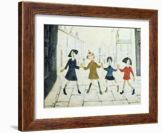Children Playing-Laurence Stephen Lowry-Framed Art Print