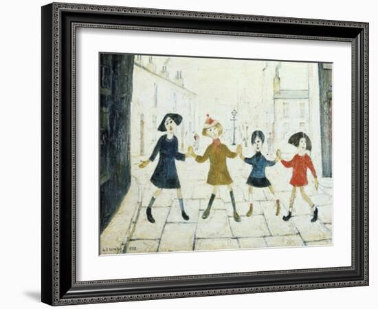 Children Playing-Laurence Stephen Lowry-Framed Art Print