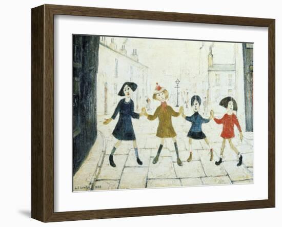 Children Playing-Laurence Stephen Lowry-Framed Art Print