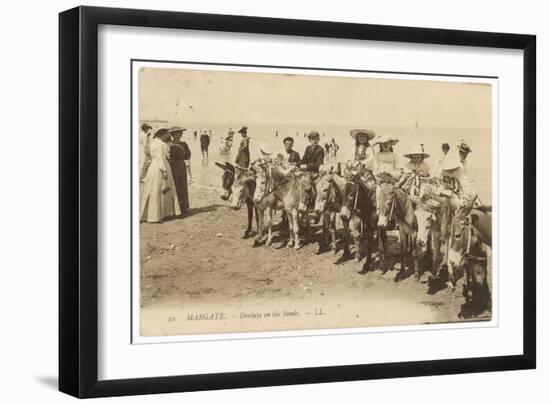 Children Prepared for a Donkey Ride-null-Framed Art Print