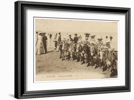 Children Prepared for a Donkey Ride-null-Framed Art Print