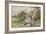 Children Reading Beside a Country Lane-Myles Birket Foster-Framed Giclee Print