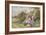 Children Reading Beside a Country Lane-Myles Birket Foster-Framed Giclee Print