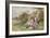 Children Reading Beside a Country Lane-Myles Birket Foster-Framed Giclee Print