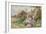 Children Reading Beside a Country Lane-Myles Birket Foster-Framed Giclee Print