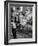 Children Reciting the Pledge of Allegiance as a Boy Holds the Us Flag in their Classroom-Bernard Hoffman-Framed Photographic Print